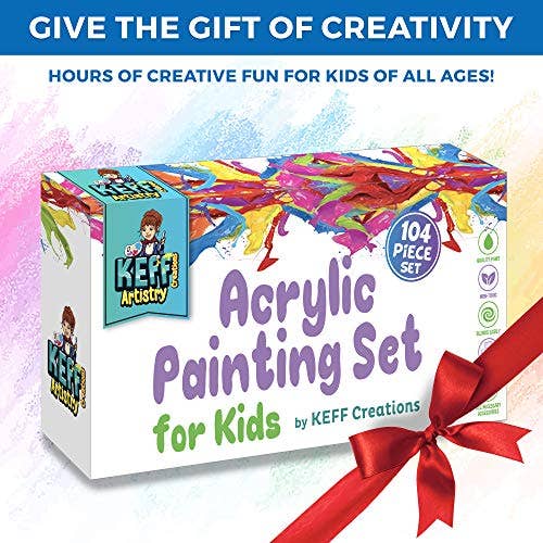 91-Piece Kids Art Painting Kit for Kids and Toddlers